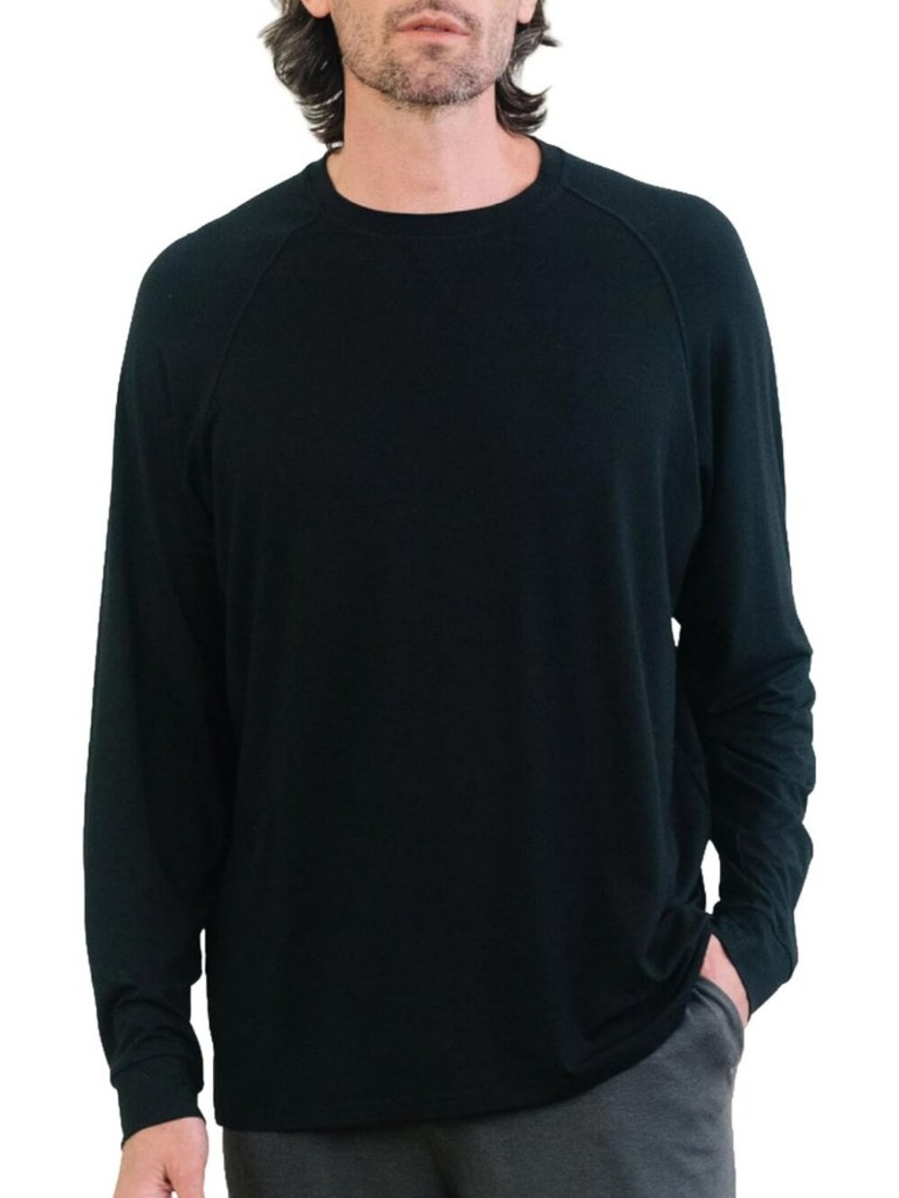 Cozy Men's Relaxed Fit Pullover Crew Neck Sweatshirt - Soft & Comfortable Top